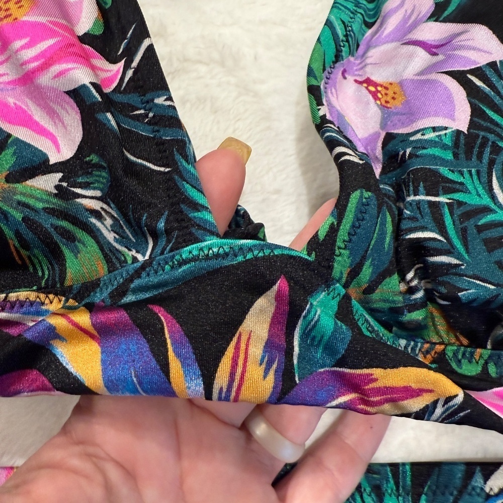 New! Victoria's Secret Black Palm Bikini Set 45580 - Picture 9 of 15
